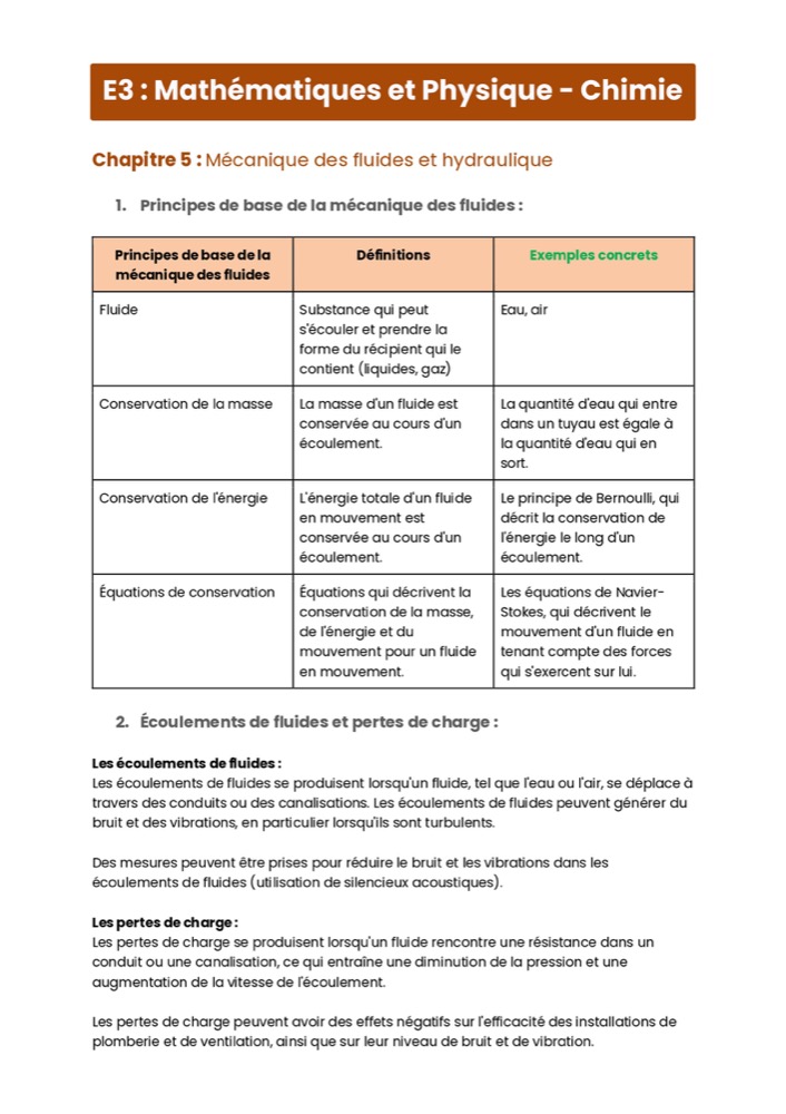 Example Fiche de Révision BTS MTE