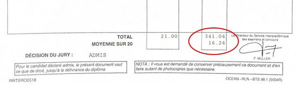 Bulletin relevé de notes de Samuel Marchand pour son BTS MTE Bulletin relevé de notes de Samuel Marchand pour son BTS MTE